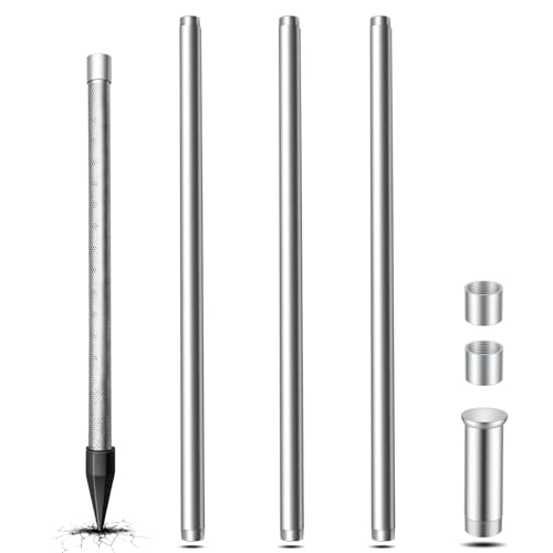 Zonon Sand Point Well Kit Includes 1-1/4 Stainless Steel Well Point and 3 Pcs 39' 1-1/4 Galvanized...
