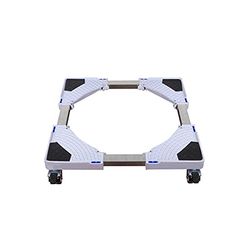 Soporte para lavadora Soporte móvil for lavadora, base ajustable (largo/ancho: 47-70 cm), carrito for secadora y refrigerador, base for aire acondicionado, base for refrigerador/congelador (altura: 10
