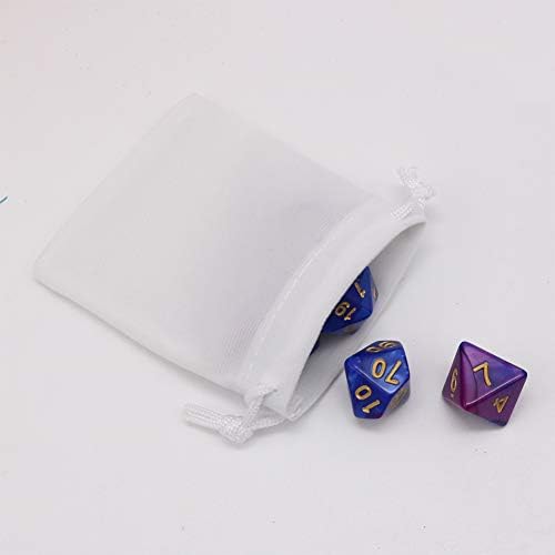 HRX Package Small Velvet Jewelry Pouches with Drawstring, 20PCS White Velveteen Cloth Bags 7.2 x 9.2 cm for Wedding Ring Small Gift