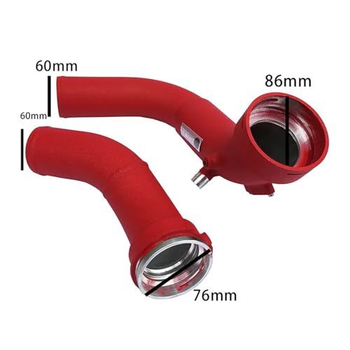 Performance Turbo Intake Charge Pipe Upgrade Kit ，Compatible With BMW M235I 335I 435I N55 F20 F30 RWD 2012-2016(N55 RED) - Thumbnail 2