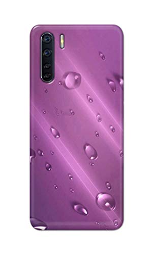 Image of PRINTFIDAA Water Bubbles in Lilac Background Printed Designer Hard Back Case Cover for Oppo F15 / Oppo A91 / Oppo F15s / Oppo Reno 3, CPH2001, CPH2021 -(TI) MVN1005