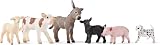 schleich FARM WORLD | Zestaw zwierząt z farmy 77534 z psem, świnią, kozą, owcą i osłem | zabawka farmerska od 3 lat | szczegółowy zestaw 6-częściowy | tylko w Amazon