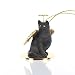 Shorthair, Black Tiny Ones Cat Angel (2 in)