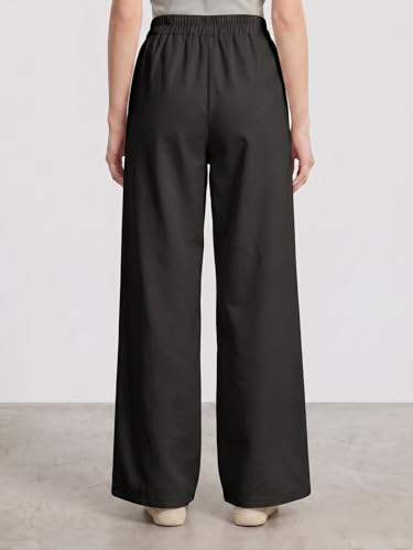 Image of Vogaan Women's High-Waist Korean Trousers with Wide Baggy Fit | Trendy GenZ Streetwear Pants | Trousers | Women Trousers