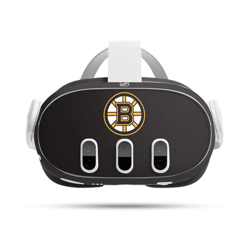 Head Case Designs Officially Licensed NHL Plain Boston Bruins Vinyl Sticker Skin Decal Cover Compatible with Meta Quest 3