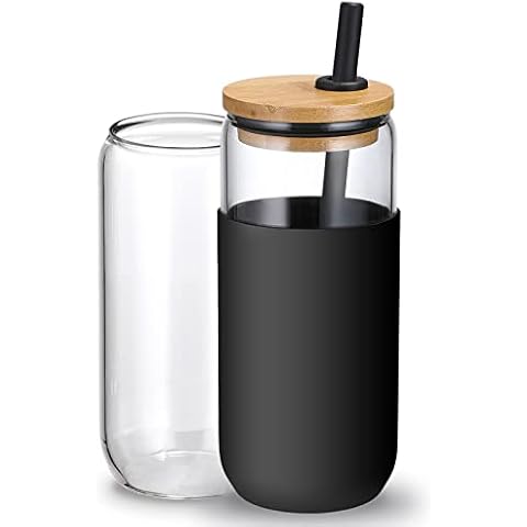 VITEVER 20oz Glass Water Tumbler Cover
