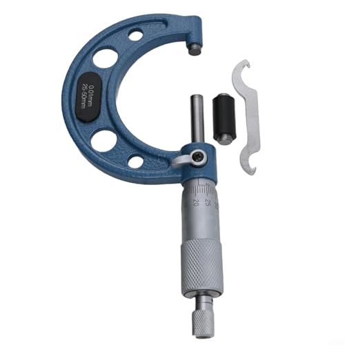 Micrómetro de diámetro exterior preciso para medición de dimensiones externas con múltiples opciones de tamaño disponibles (25-50 mm)