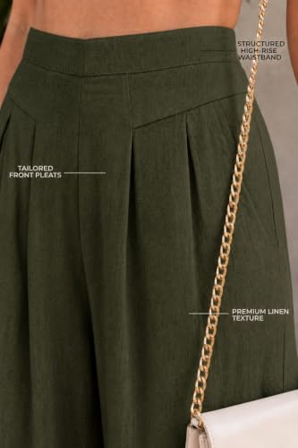Image of Jawdrobe Women's Pure Cotton Flare Palazzo Pant | Wide Leg Trouser | Casual Office Wear | Relaxed Fit- Semi-Elastic High Waist