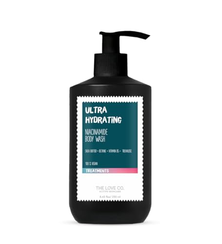Image of THE LOVE CO Salicylic Acid 02% Body Wash - Body & Back Acne | Prevents Dry, Rough, Bumpy, and Strawberry Skin | Deep Cleanses Skin (Niacinamide Body Wash + Body Lotion)