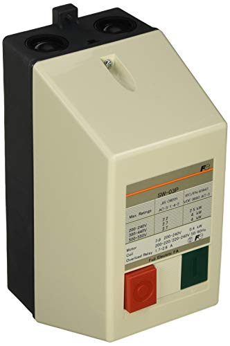 富士電機機器制御 押しボタン付電磁開閉器 AC220V SW-03P-200V0.4KW-AC220V1A