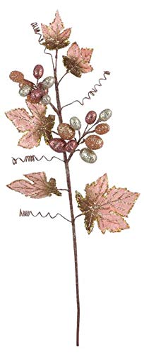 Ramo de uvas rosa de Navidad Edelman adorno multicolor ideal para decoración