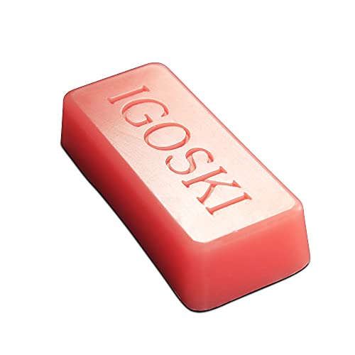 IGOSKI Ski and Snowboard Wax 180g from -8C to 0C for SKIS and Snowboards (Red)