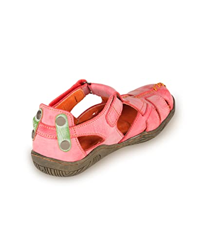 TMA EYES Women's Cross Leather and Hand Stitching Upper Casual Sandal for Outdoor4