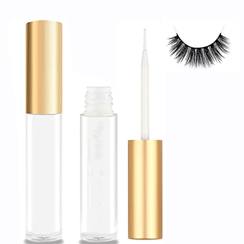 Pegamento para pestañas, pegamento de pestañas postizas de fuerte sujeción, adhesivo de pestañas blancas de fuerte sujeción, para tiras de pestañas, pegamento de pestañas de secado rápido, 5 ml, 5.1 g
