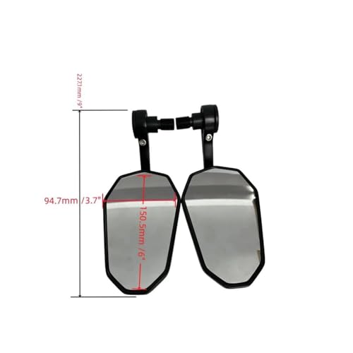 Retrovisor moto de aluminio CNC para Yamaha MT-07 MT-09 MT10 6
