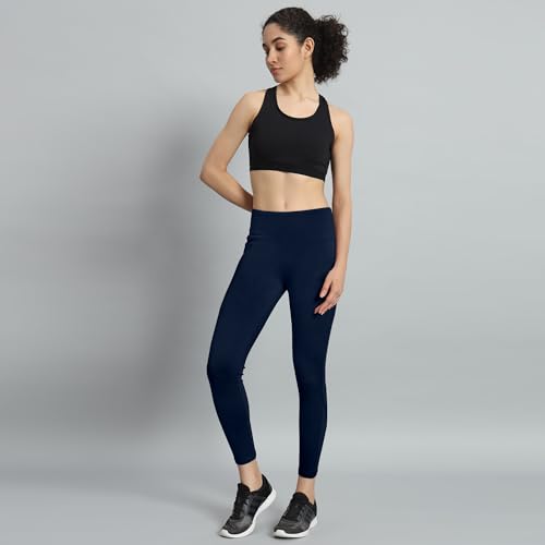 Mehrang Gym wear Mesh Legging Workout Pants with Side Pockets/Stretchable Tights/Highwaist Sports Fitness Yoga Track Pants for Women & Girls