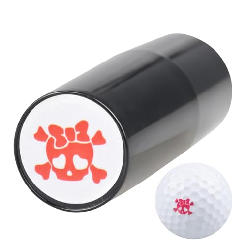 Generisch Sello para pelotas de tenis, sello de marcador de bolas,Patrón de cráneo de reutilizable herramienta de marcado de bolas | Accesorios deportivos portátiles, plantilla de tinta compacta