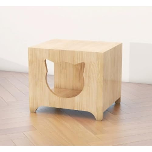 Tufduzo 無垢材ログ犬猫小屋シリーズ木製猫砂ペット砂オールシーズンユニバーサルペット用品猫ハウス