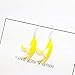 Cute Banana Dangle Earrings Resin Fruit Food Imitate Jewelry for Women Banana Lover-Dangle