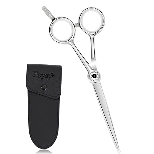 Hair Cutting Scissors Hair Shears, Fcysy Professional 5â€ Barber Haircut Salon Scissors, Sharp 440C Haircutting Scissors Pro Hairdressing Shears for Cutting Hair, Scissor to Cut Hair for Women