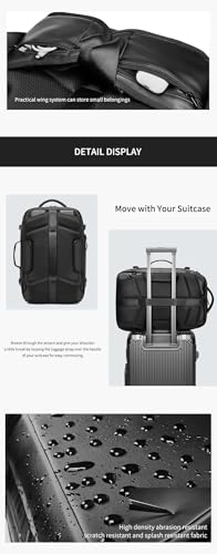 Skycare Business Travel Waterproof Backpack, Multi-functional Large Capacity Expandable Computer Bag for Handheld or Shoulder Carry