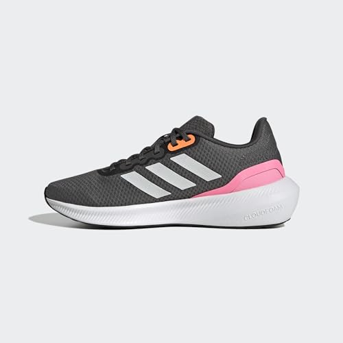 Image of adidas Runfalcon 3.0 W, Women's Shoes-Low (Non-Football), Grey Six /Crystal White /Beam Pink, 44 EU /UK 10, Grey Six Crystal White Beam Pink, 14 US