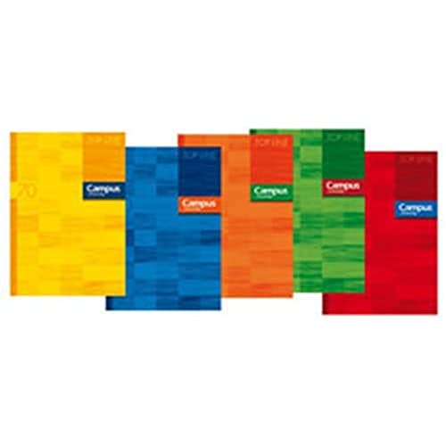 Campus University 001601 - Pack de 10 libretas grapadas, A4 Cover