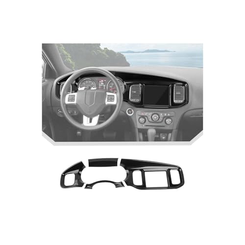 Opiniones y reviews de Tableros de fibra los mejores 10. 48 JeCar para Charger - Aplique de tablero de fibra de carbono para Dodge Charger 2011 2012 2013 2014 Accesorios interiores (4 piezas)