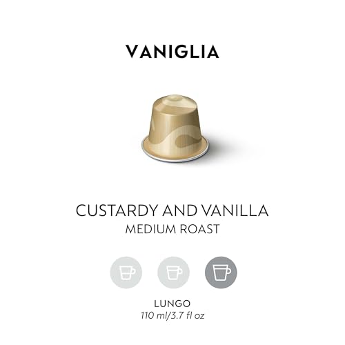 Nespresso Vaniglia Barista Creations Roasted Coffee Capsules, Original Line, 10 capsules in 1 Sleeve - Pack of 5