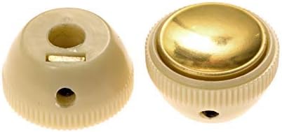 HOFNER VINTAGE TEA CUP BASS GUITAR KNOBS CREAM W/GOLD CENTER (SET OF 2)NEW image 4