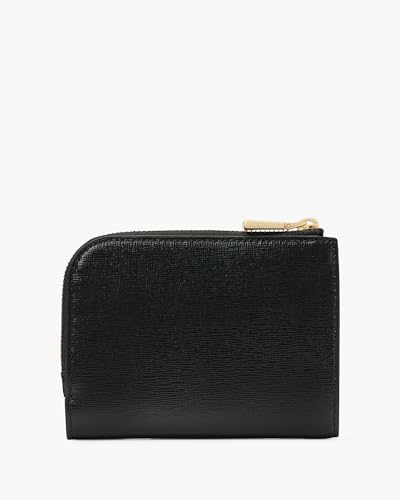 kate spade new york Devin Saffiano Leather Small Compact Wallet, Black3