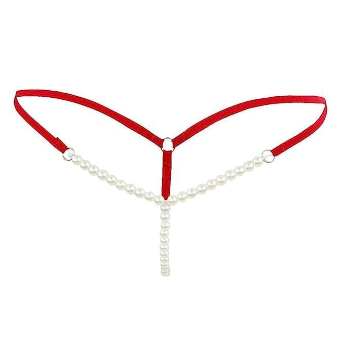 stitchflare Women's Pearl G-String Thong Panties – Low Waist Lingerie Underwear | Soft Polyester Hosiery, Free Size-picture-28