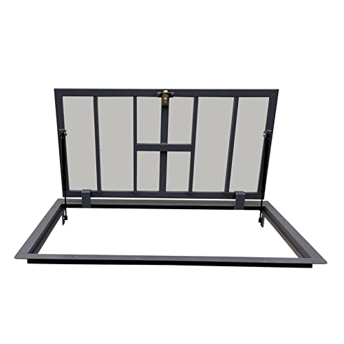 Golvinspektionslucka 700 mm x 1200 mm (P) - sidogångjärn, Golvlucka inspektionsfack åtkomstlucka för kakel