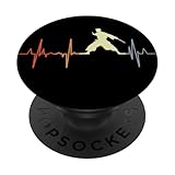 Aikido Herzschlag Retro Aikidoka Japanische Kampfkunst PopSockets Klebender PopGrip
