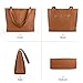 befen Real Leather Tote Shoulder Bags for Women Work, Women's Tote Bag Purses with Compartments for Daily and Travel Cognac Brown