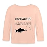 Spreadshirt Nachwuchs Angler Angel Geschenk Zur Geburt Angler Baby Langarm Shirt, 3-6 Monate,...