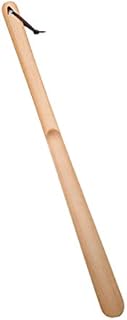75cm Long Handle Wooden Shoehorn - Easy to Use, Ages, Durable, Lightweight, Yellow Color, Ideal for Seniors and People with Mobility Issues