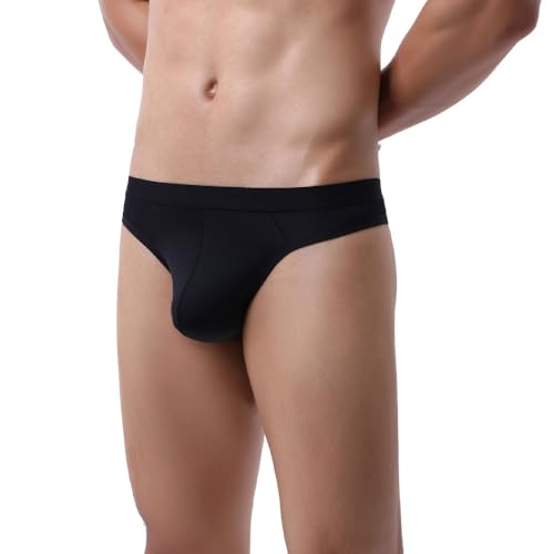 Summer Code Men's Thong Underwear Elastic Micro Mesh Bikini Briefs4