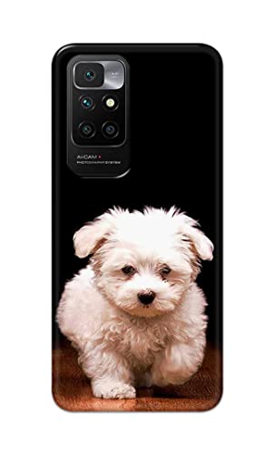 Image of PRINTFIDAA� Printed Hard Back Cover Case for Mi Redmi 10 Prime Back Cover (Puppy Dog) -2808