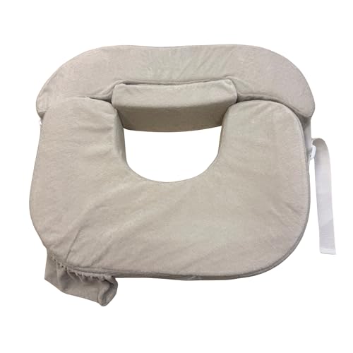 Image of My Brest Friend Twin Nursing Pillow Cover - New and Improved with Integrated Waterproof Liner, Slipcovers for Baby - Adjustable Fit, Easy Care, Durable - Twin Nursing Pillow Not Included, Soft Sand