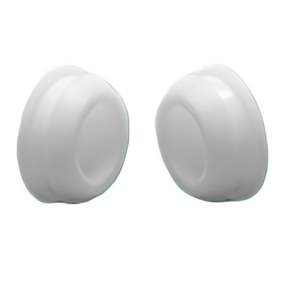 50pcs Flexible Silicone Rubber Plugs, White Anti Collision Seismic Mute Panel Round Plug Tapered Stoppers(120)