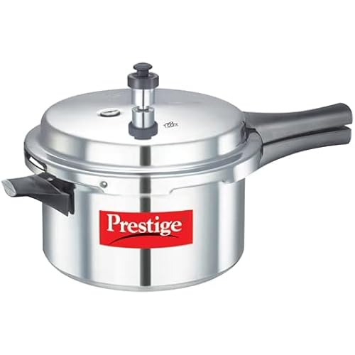 Prestige Popular Aluminium Pressure Cooker Silver 3 Litres