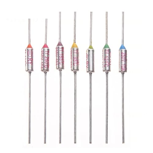 Fusible thermique TF RY 285°C lot de 5 thermofusibles de sécurité 10A 250V pour circuit - 2