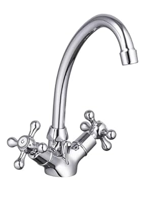 Foto di Rubinetto Bicomando per Lavabo Modello Feldeen | Design Classico con Finitura Cromata Lucida | Stile Elegante per Bagni Raffinati | by EUROSANIT