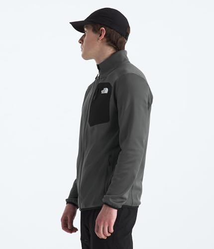 Image of THE NORTH FACE Men's Crest Full Zip Jacket | Water Repellent Fleece Coat, Double Layer Stand Collar & Zip Hand Pockets