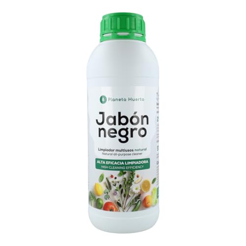 PLANETA HUERTO | Jabón Potásico Negro 20 Litros, Insecticida Natural y Limpiador Multiusos Ecológico - Jabon contra Pulgón, Mosca Blanca, Cochinilla, Araña Roja y Trips, Biodegradable (1 Litro)