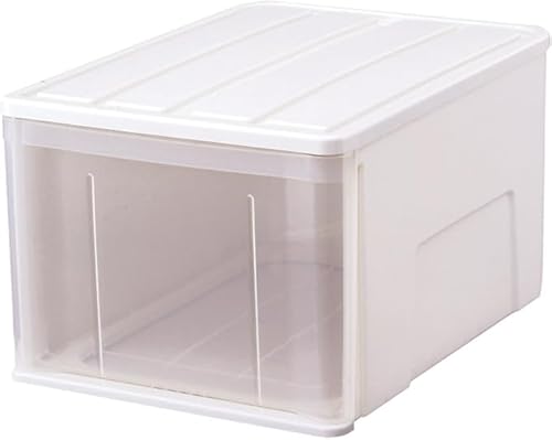 クローゼットにすっきり収まり、たっぷり収納できる衣装ケース 日本製 たっぷり収納ケース 55L 引き出し 収納ボックス 【カラー ホワイト】 【幅40×奥行55×高さ30cm】