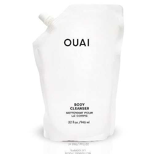 OUAI Body Cleanser Refill, Melrose Place - Foaming Body Wash with Jojoba Oil and Rosehip Oil to Hydrate, Nurture, Balance, Soften Skin - Paraben, Phthalate and Sulfate Free Skin Care (32 Fl Oz)