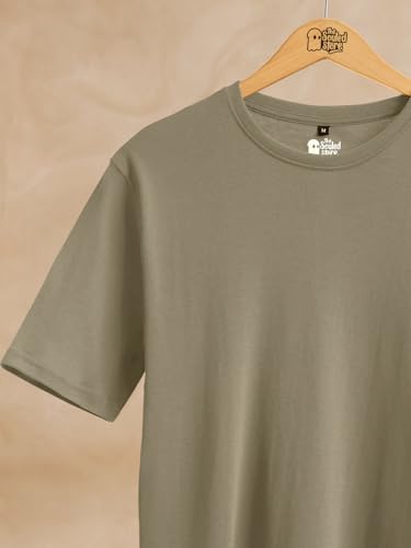 Image of The Souled Store Supima: Men and Boys Short Sleeves Round Neck Solid Premium Basic Casual Lightweight Easy to Style Everyday Streetwear Trendy Supima T-Shirt