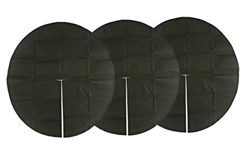 Fachhandel für Vliesstoffe AMF Life Baumscheibenvlies, 80cm ? Durchmesser, Anpflanzhilfe, Pflanzmatte, Unkrautschutz, Baumschutz, Anwachshilfe, schwarz